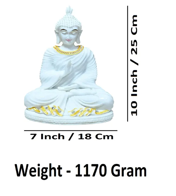 White_Marble_Premium_&_Elegant_Buddha_Idol