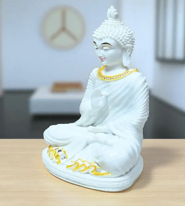 White_Marble_Premium_&_Elegant_Buddha_Idol