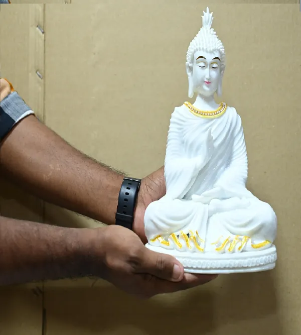 White_Marble_Premium_&_Elegant_Buddha_Idol