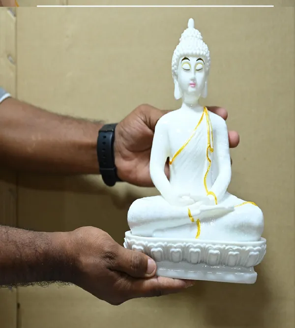 White_Marble_Premium_&_Elegant_Buddha_Idol