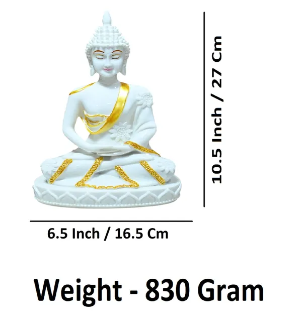 White_Marble_Premium_&_Elegant_Buddha_Idol