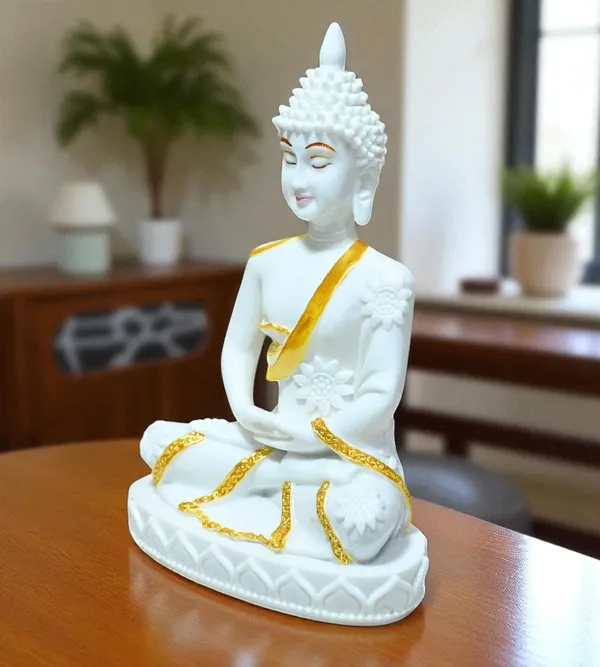 White_Marble_Premium_&_Elegant_Buddha_Idol