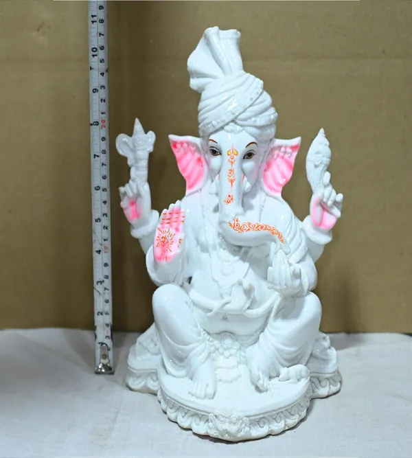White_Marble_Premium_&_Elegant_Ganesha_Idol