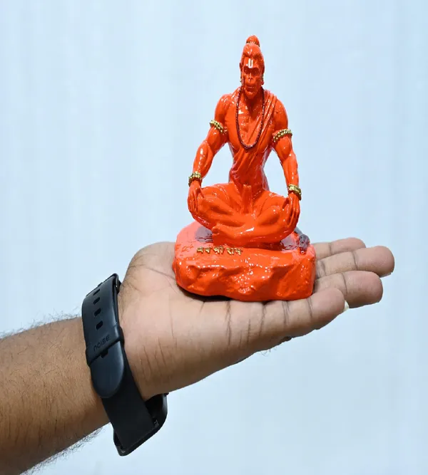 Orange_Marble_Premium_&_Elegant_Hanuman_Idol