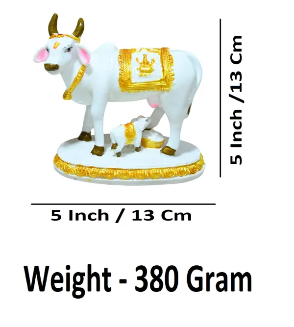 White_Marble_Premium_&_Elegant_Kamadhenu_Idol