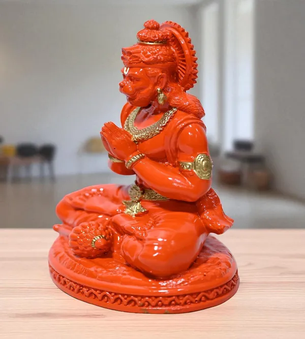 Orange_Marble_Premium_&_Elegant_Hanuman_Idol
