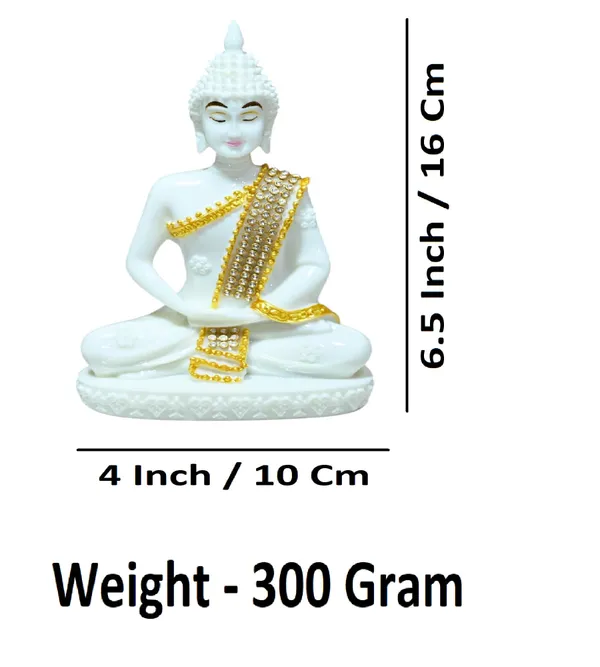 White_Marble_Premium_&_Elegant_Buddha_Idol