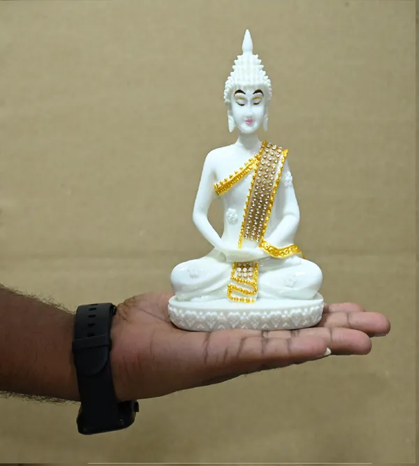 White_Marble_Premium_&_Elegant_Buddha_Idol