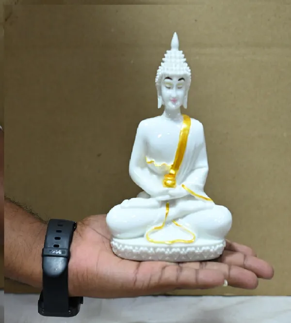 White_Marble_Premium_&_Elegant_Buddha_Idol