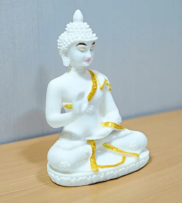 White_Marble_Premium_&_Elegant_Buddha_Idol