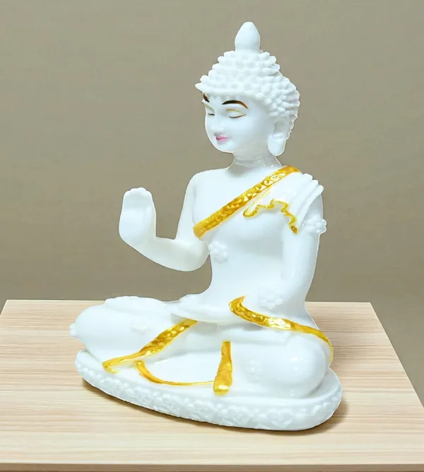 White_Marble_Premium_&_Elegant_Buddha_Idol