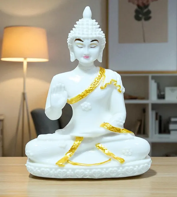 White_Marble_Premium_&_Elegant_Buddha_Idol