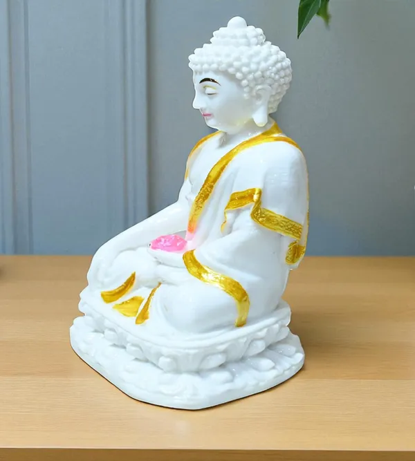 White_Marble_Premium_&_Elegant_Buddha_Idol