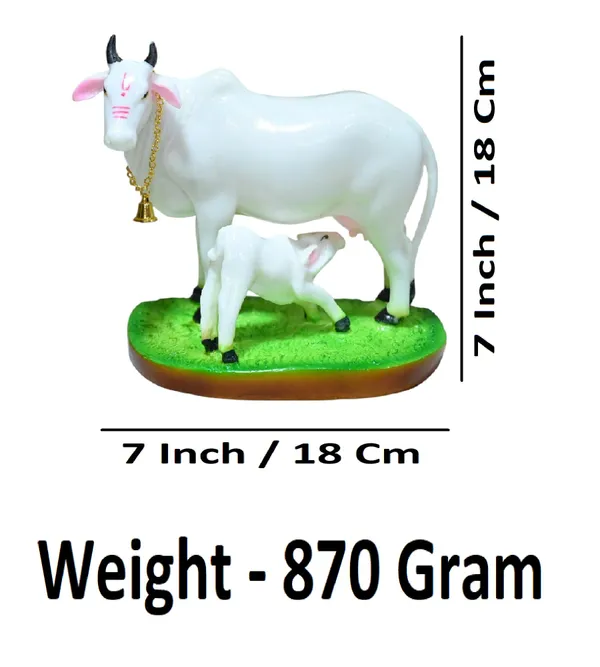 White_Marble_Premium_&_Elegant_Kamadhenu_Idol