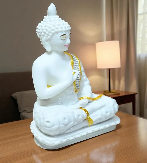 White_Marble_Premium_&_Elegant_Buddha_Idol