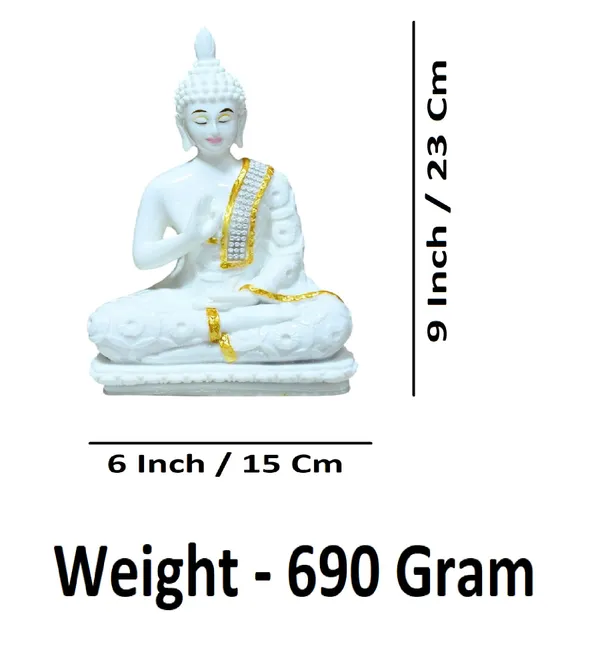 White_Marble_Premium_&_Elegant_Buddha_Idol