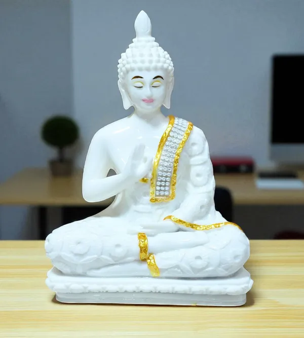 White_Marble_Premium_&_Elegant_Buddha_Idol