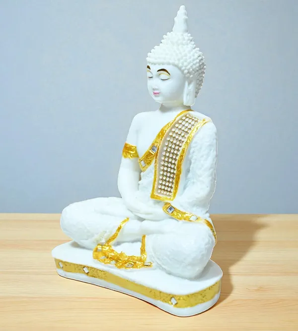 White_Marble_Premium_&_Elegant_Buddha_Idol