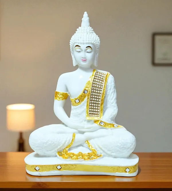 White_Marble_Premium_&_Elegant_Buddha_Idol