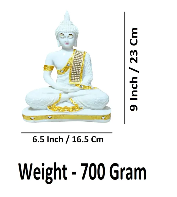 White_Marble_Premium_&_Elegant_Buddha_Idol