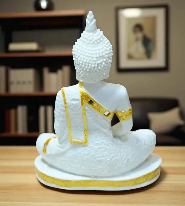 White_Marble_Premium_&_Elegant_Buddha_Idol