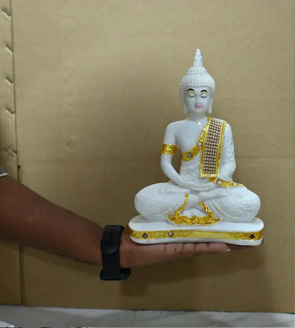 White_Marble_Premium_&_Elegant_Buddha_Idol