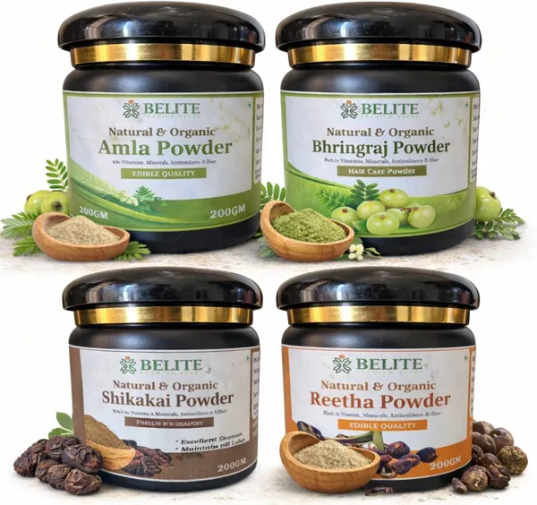 Belite_Herbs_Belite_Herbal_Powder_Combo_|_Amla,_Bhringraj,_Shikakai,_Reetha_–_4_x_200g_(200_g)