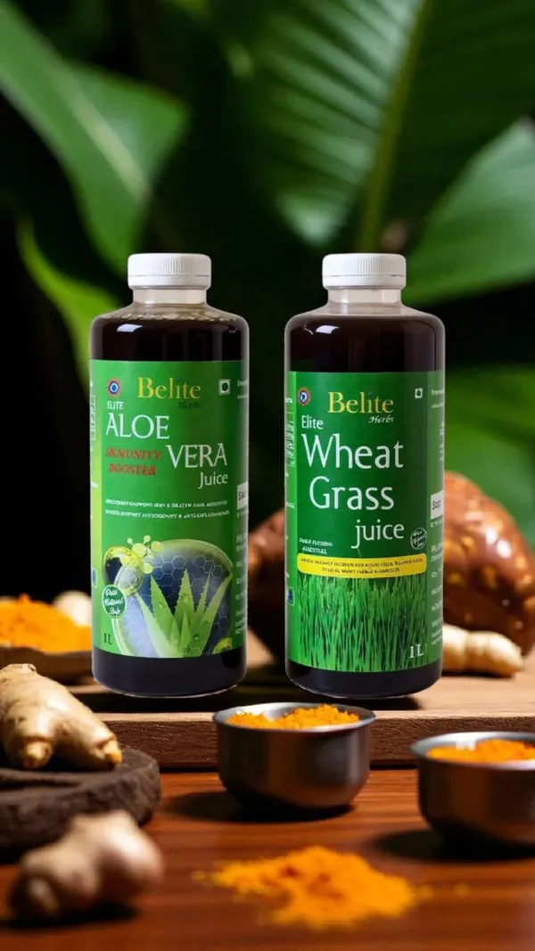 Belite_Herbs_Wheatgrass+Aloevera_Juice_combo|Detoxification_&_Immunity_|_Hair_&_Skin_Health_(2_x_1000_ml)