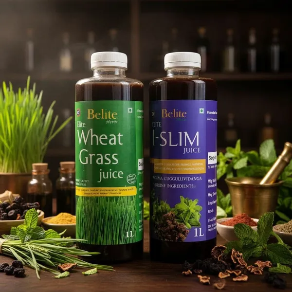 Belite_Herbs_I-Slim+Wheatgrass_Juice_Combo|Fat_Loss_&_Reduce_Water_Weight_&_Appetite|_Detox_(2_x_1000_ml)