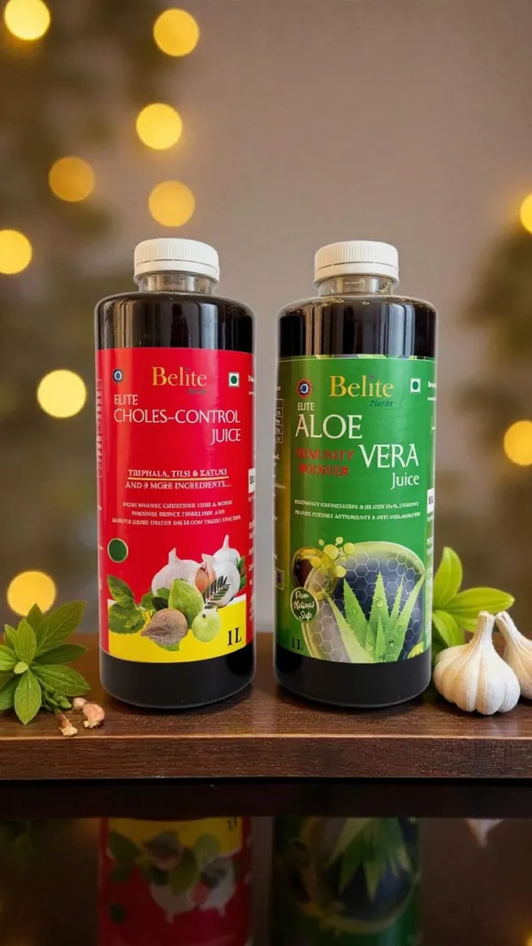 Belite_Herbs_Choles-Control+Aloevera_Juice_Combo|Healthy_Heart_Function|_Hair_&_Skin_Health_(2_x_1000_ml)