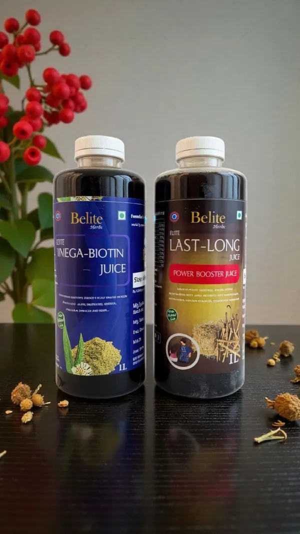 Belite_Herbs_Omega-Biotin+Last-Long_Juice_Combo|Hair_Growth_&_Strengthing|Reproductive_Health_(2_x_1000_ml)