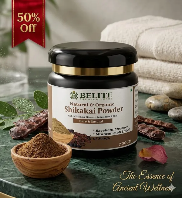 Belite_Herbs_Belite_Organic_Shikakai_Powder_200g_|_Excellent_Cleanser_|_pH_Balanced_(200_g)