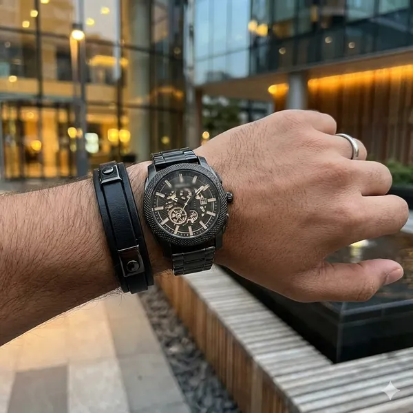 Black_Metal_Material_Premium_&_Elegant_jensh�Watch