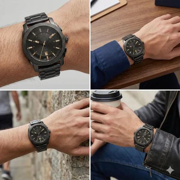Black_Metal_Material_Premium_&_Elegant_jensh�Watch