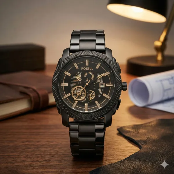 Black_Metal_Material_Premium_&_Elegant_jensh�Watch