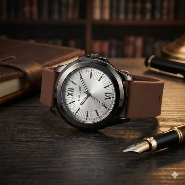 Pu_Belt_premium_&_Elegant_Watch_For_Men