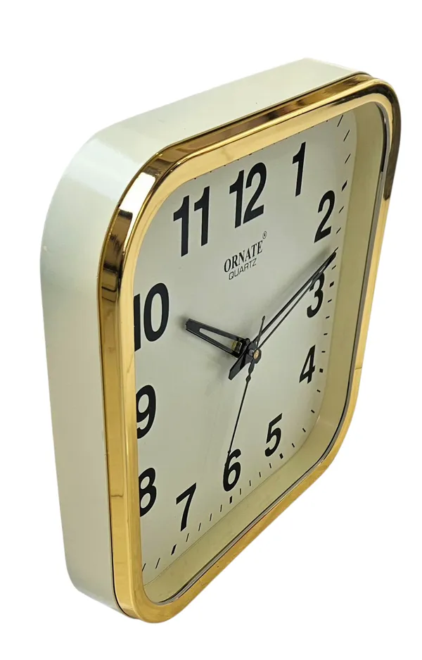 White_&_Ivory_Fiber_Premium_&_Elegant_Wall_Clock