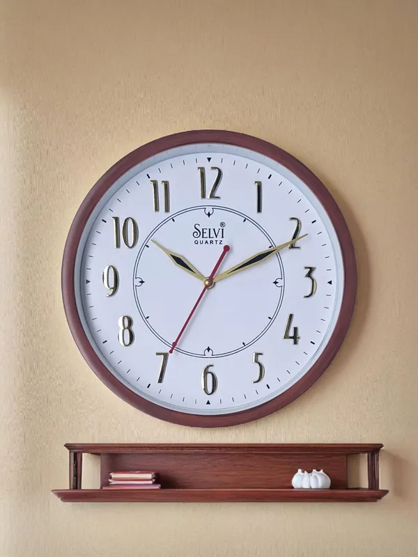 Brown_Fiber_Premium_&_Elegant_Wall_Clock