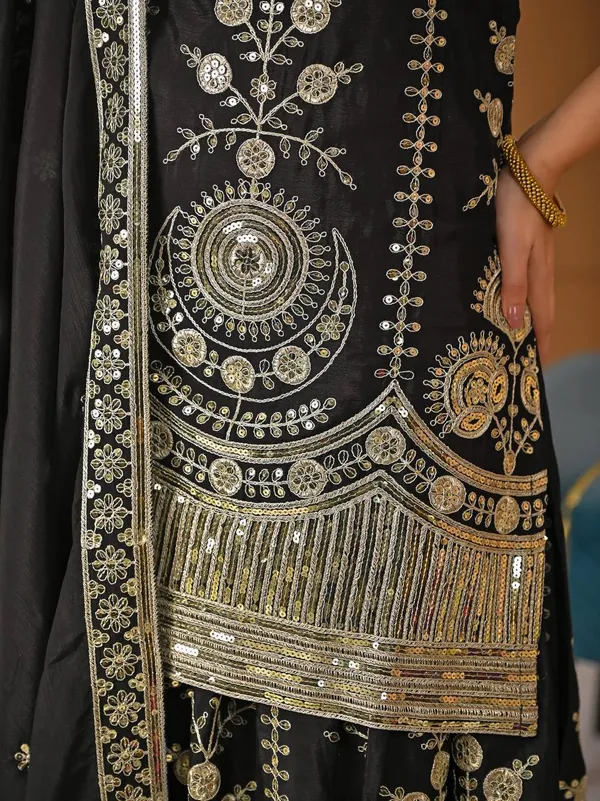 Black_Party_Wear_Look_Top_,_Sharara_Plazzo__and_Dupatta