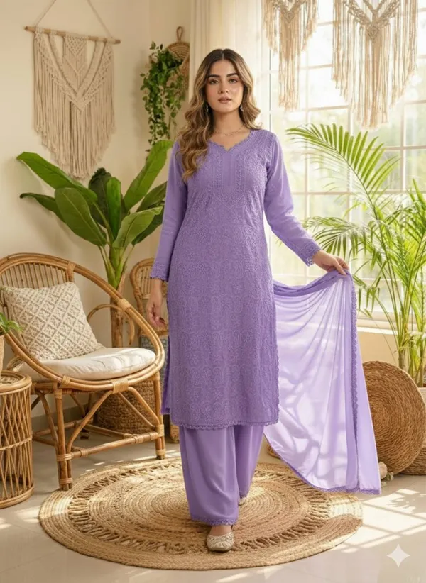 Purple_Geogratte_kurta_set