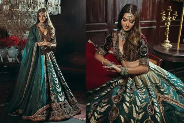Embellished_Blue_Soft_Net_Stitched_Lehenga_with_Unstitched_Choli_and_Dupatta