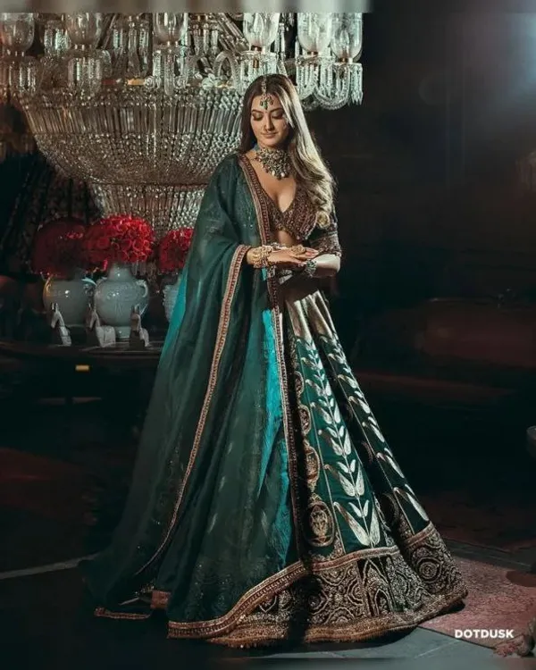 Embellished_Blue_Soft_Net_Stitched_Lehenga_with_Unstitched_Choli_and_Dupatta