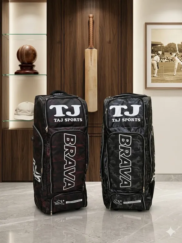 Brava_Grey_Green_Red_Black_Duffle_Kit_Bag_With_Wheel