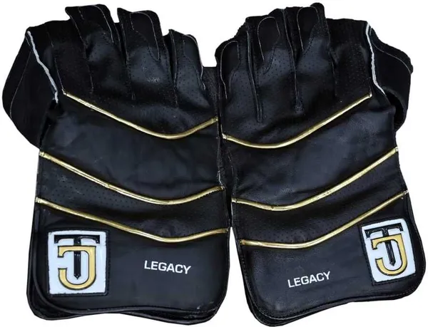 Black_Premium_Leather_Wicket_Keeping_Gloves_For_Men_&_Women::Boys