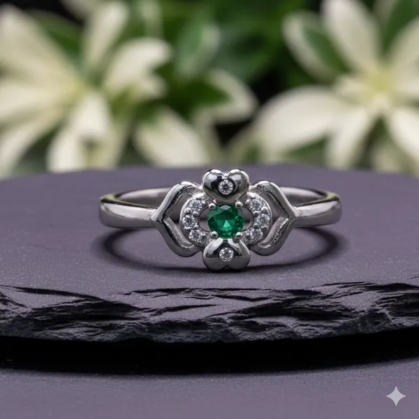 Green_Silver_Elegant_Rings_For_Women