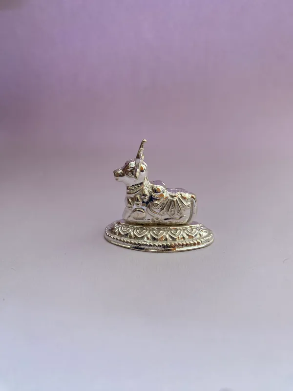 Small_Tiny_Sitting_Nandi_with_670_Silver_for_Pooja_Place