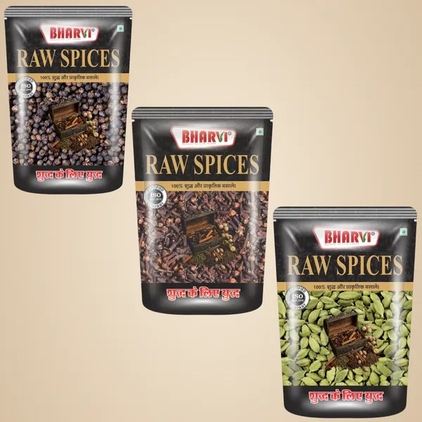 Raw_Spices_Pack_Of_3_-_Black_Pepper,_Clove,_Green_Cardamom_|_200G_Each_|_Whole_Aromatic_Spices_For_Cooking