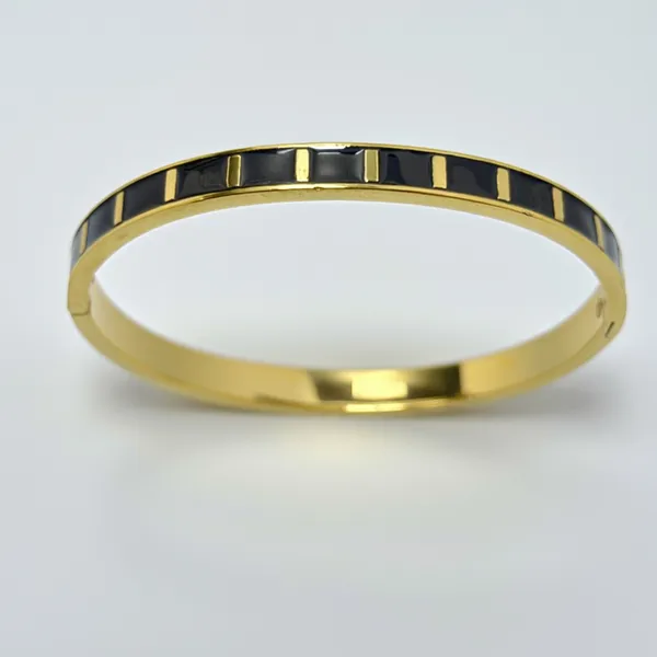 Anti-Tarnish_18K_Gold_Plated_Black_Enamel_Luxe_Bracelet