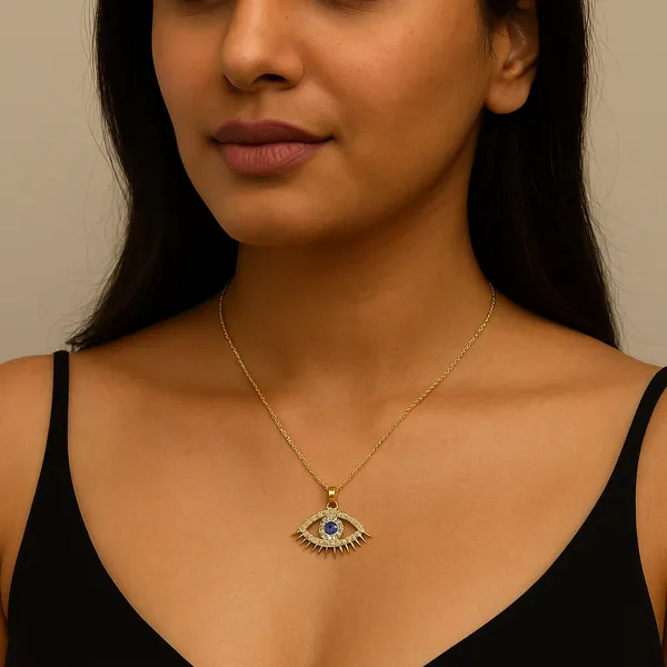 Golden_Evil_Eye_Sapphire_Pendant_Necklace