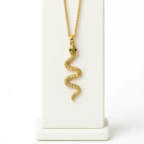 Golden_Serpent_Charm_Pendant_Necklace